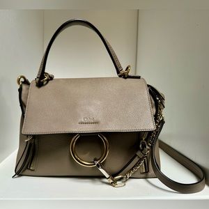 Chloé Grained Leather Faye Day Shoulder Bag